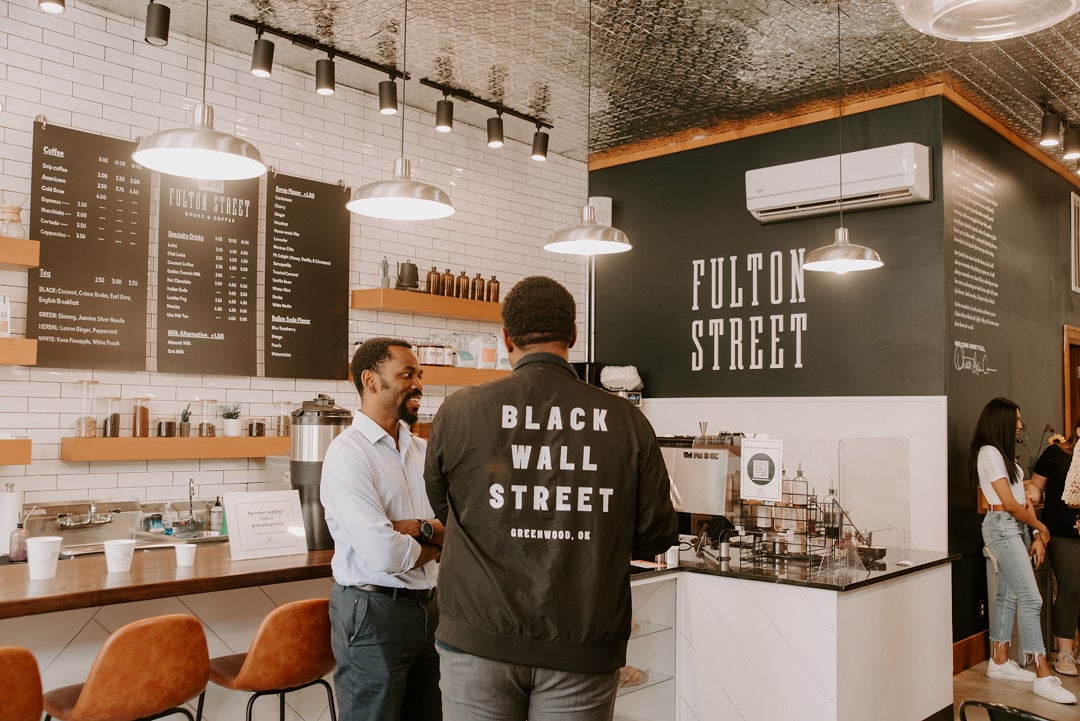 Fulton Street Books & Coffee: Serving Coffee,..